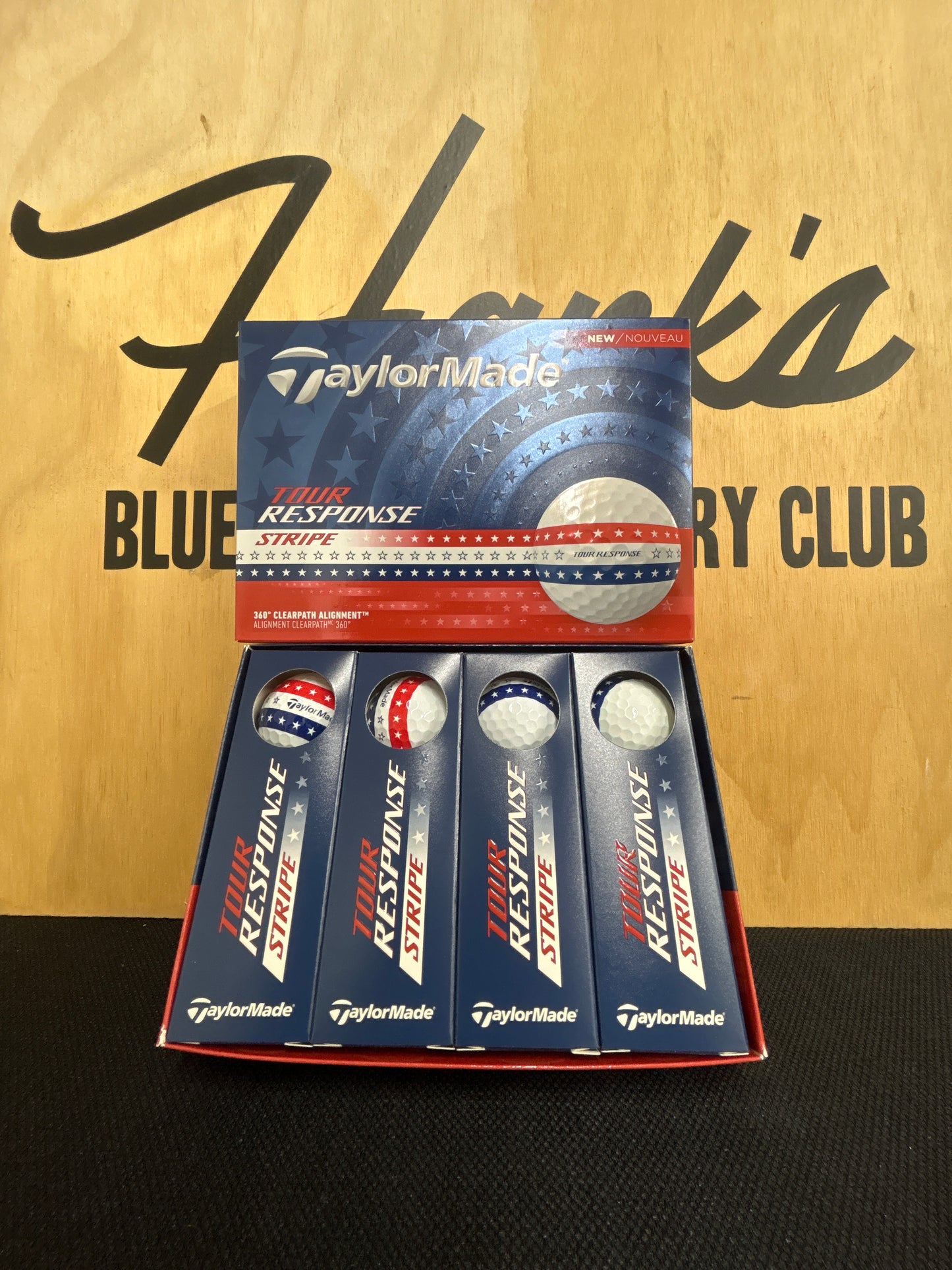 New TaylorMade Tour Response Stripe USA Golf Balls