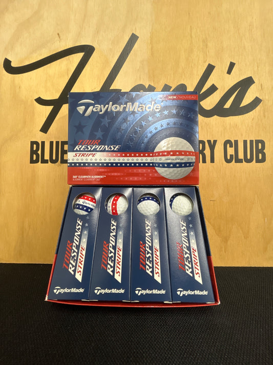New TaylorMade Tour Response Stripe USA Golf Balls