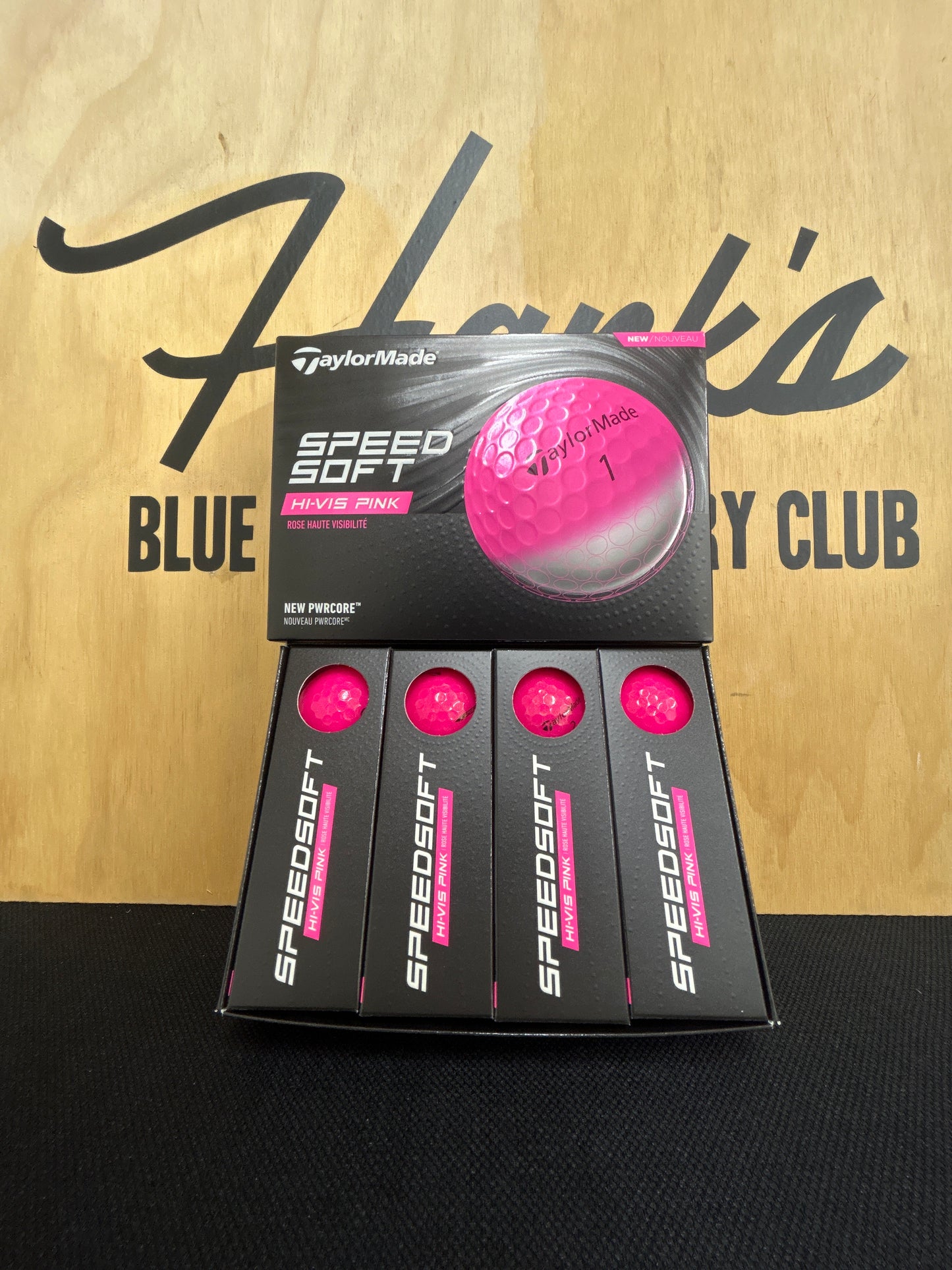 New TaylorMade SpeedSoft HI-VIS Pink Golf Balls