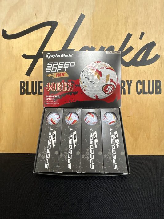 New TaylorMade San Francisco 49ers SpeedSoft Ink Golf Balls